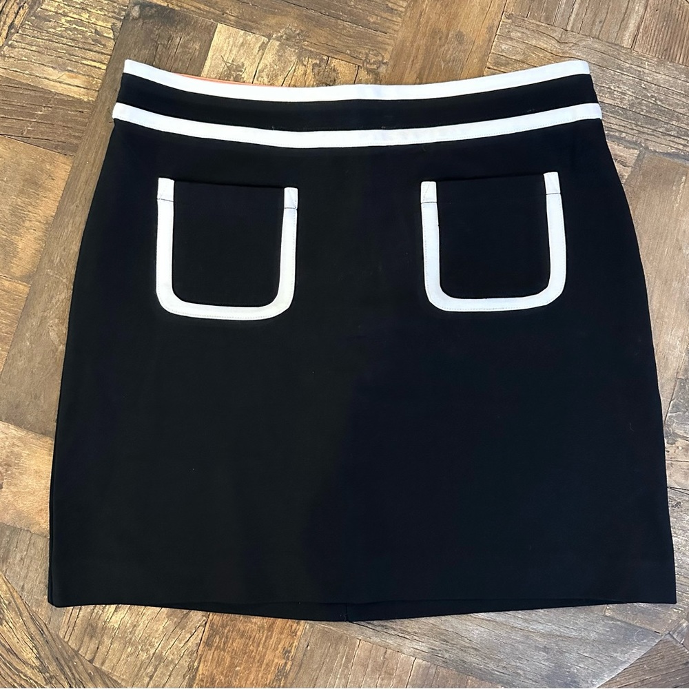 Banana Republic Black Skirt with White Accents